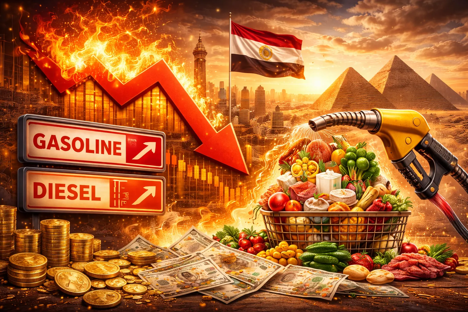 مصر تواجه موجة تضخمية محتملة عقب رفع أسعار الوقود